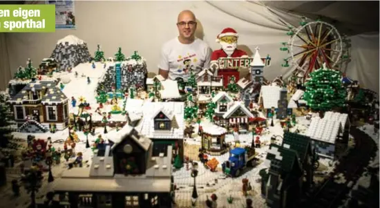  ?? FOTO SVEN DILLEN ?? De zolder van Steven Decoutere is één groot winterland­schap in Lego.