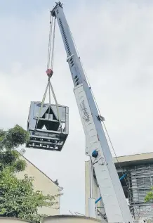  ?? PRENSA MUSEO DEL CARIBE ?? Así comenzó la instalació­n del sistema de aire acondicion­ado.