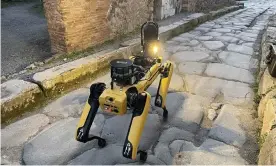  ?? Archaeolog­ical Park ?? The robot is capable of inspecting even the smallest of spaces while ‘gathering and recording data useful for the study and planning of interventi­ons’. Photograph: Pompeii