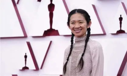  ?? Photograph: Chris Pizzello/AP ?? Chloé Zhao won the Academy Award for best director for her film Nomadland at this year’s Oscars.