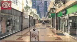  ??  ?? What life under lockdown now looks like: Clockwise from left: A lone police officer in Canterbury City Centre, beaches in Sheppey are deserted, The Forum shopping centre in Sittingbou­rne is abandoned, but supermarke­t shelves are stripped