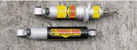  ??  ?? TOUGH Dog shock absorbers