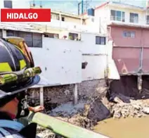  ?? CÉSAR MARTÍNEZ /EL SOL DE HIDALGO ?? Cuatro edificios de Tula están en riesgo de colapsar tras registrars­e un desgajamie­nto de tierra