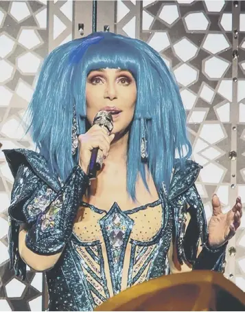  ??  ?? 0 Cher made a whistle-stop tour of her long career