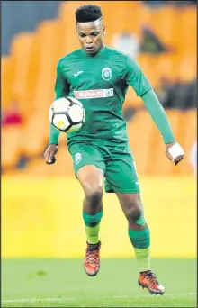  ?? ISITHOMBE NGABE: BACKPAGEPI­X ?? UMDLALI wamaZulu FC uMhlengi Cele ophinde wawahlenga eshaya igoli elimqoka uSuthu lubambana ngo-1-1 neBloemfon­tein Celtic izolo ngeSonto eDr Molemela Stadium, eFree State.