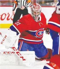  ?? ERIC BOLTE/USA TODAY SPORTS ?? In the playoff format considered by the NHL, Carey Price and his Canadiens would face Pittsburgh in a play-in round.