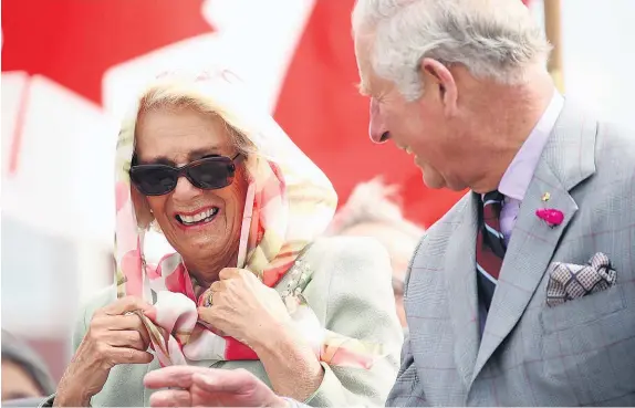  ?? Getty Images ?? Inuit throat-singers had Camilla and Charles chortling during their visit to Canada two weeks ago.