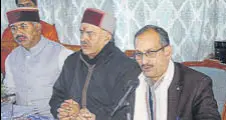  ?? HT PHOTO ?? BJP state president Satpal Singh Satti in Shimla on Tuesday.