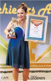  ?? Picture: SUPPLIED ?? BIG HONOUR: Tiffany Adams is the Eastern Cape Sports and Recreation Achievers Awards’ Technical Official of the Year.