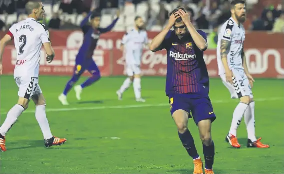  ?? FOTO: LOF ?? El ilerdense envió un balón al palo y dispuso de un uno contra uno en el segundo tiempo para poder dar la victoria al filial