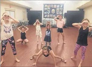  ?? SUBMITTED PHOTO ?? Students are seen hamming it up at the July performing arts camp at the Kings Playhouse in Georgetown. The next camp starts Aug. 14.