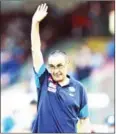  ?? AFP ?? Napoli’s then coach Maurizio Sarri gestures during their match with Crotone on May 20.