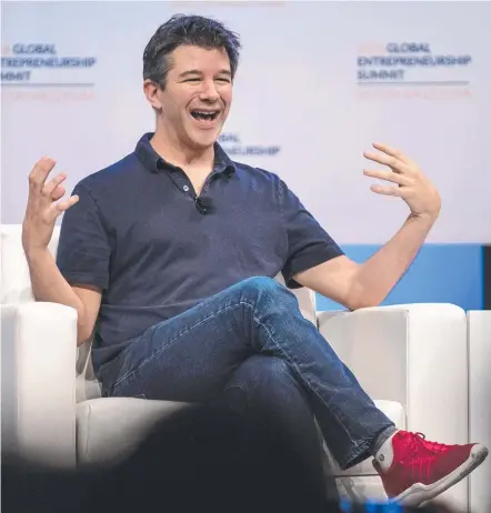  ??  ?? Travis Kalanick, billionair­e and chief executive officer of Uber. Picture: BLOOMBERG