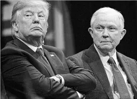  ?? EVAN VUCCI
AP ?? Attorney General Jeff Sessions submitted his resignatio­n to Trump Wednesday under pressure from the president.