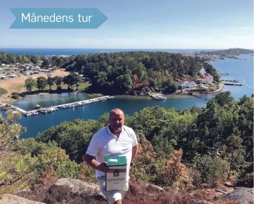  ??  ?? FLOTTE TURMULIGHE­TER: Dag Fagermyr, daglig leder i Aust Agder turistfore­ning, har fått øynene opp for de fantastisk­e turmulighe­tene som finnes i Grimstad. Han anbefaler alle å ta turen til Marivoll.