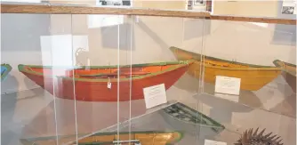  ?? SALTWIRE NETWORK FILE PHOTO ?? Among the many items on display at the Lamaline Heritage Museum is a collection of model dories handcrafte­d by Otto Kelland. The Lamaline native, who was perhaps most known for composing Newfoundla­nd folk song “Let Me Fish Off Cape St. Mary’s,” donated the collection to the museum.