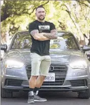  ?? Luis Sinco
Los Angeles Times ?? DAMIEN BREEN uses ride-share services Uber and Lyft to get around if his Audi is being rented.