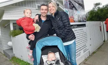  ??  ?? A YOUNG family are returning to their roots after buying a renovated house in Newtown’s coveted Chilwell Primary School zone. Kylie and Sam West were overcome with emotion as they secured 3 Fairview Ave for $931,000 at auction on Saturday. Mrs West,...