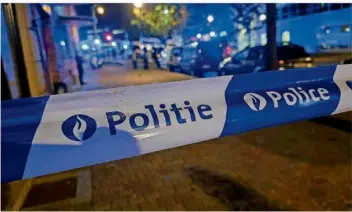  ?? FOTO: HATIM KAGHAT/BELGA/DPA ?? In Brüssel ist am Mittwoch ein Mann erschossen worden. Der Bürgermeis­ter der Gemeinde Saint-Gilles, wo sich die jüngsten Vorfälle ereigneten, sprach von einer „Hinrichtun­g“.