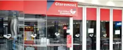  ?? PICTURE: HENK KRUGER ?? NO MONEY: Claremont Post Office inside Stadium on Main in Claremont has been closed as rental has not been paid.