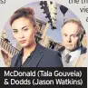  ??  ?? McDonald (Tala Gouveia) & Dodds (Jason Watkins)