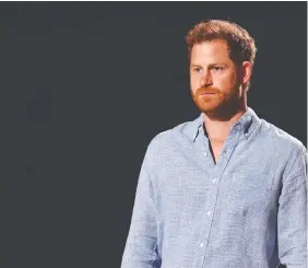  ?? KEVIN WINTER/GETTY IMAGES FOR GLOBAL CITIZEN VAX LIVE ?? In a podcast, Prince Harry implied he had been failed by Prince Charles.