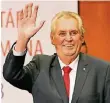  ?? FOTO: AP ?? Milos Zeman