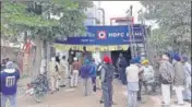  ?? HT PHOTO ?? ■
The bank branch at Bandala village in Jandiala block of Amritsar district.