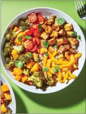  ?? REY LOPEZ — FOR THE WASHINGTON POST FOOD STYLING BY LISA CHERKASKY — FOR THE WASHINGTON POST ?? Quinoa Bowls with Roasted Vegetables and Tofu.