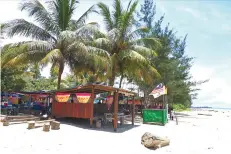  ??  ?? The newly-opened beach at Pugu, Lundu.