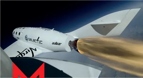  ??  ?? De la mano del magnate Richard Branson, Virgin Galactic marcará este año el inicio del turismo espacial.