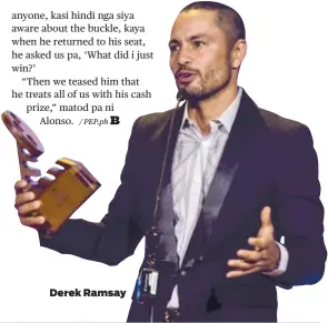  ??  ?? Derek Ramsay