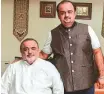  ?? Picture: Supplied ?? Shadaab Patel with his father Shabbir N. Patel