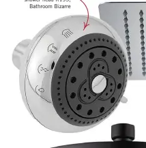  ??  ?? Easy on your pocket CAE four-jet shower head R195, Bathroom Bizarre