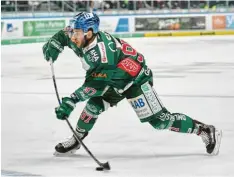  ?? Foto: Siegfried Kerpf ?? Biegt künftig in Russland den Schläger durch: Angreifer Matt White verlässt die Augsburger Panther.