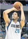  ?? AP FILE ?? Center A.J. Hammons averaged 2.2 points and 1.6 rebounds with the Dallas Mavericks last season.