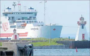  ??  ?? As the MV Confederat­ion continues to make the only trips between Wood Islands, P.E.I., and Caribou, N.S., frustratio­n continues to grow. On Friday, an online petition was launched amid criticism from an Opposition MLA that P.E.I. Premier Wade...