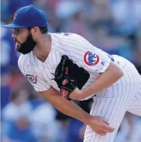  ?? AFP ?? Jake Arrieta es uno de los lanzadores que tienen los Chicacgo Cubs en su rotación para afrontar el cierre de las Grandes Ligas.