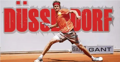  ?? FOTO: IMAGO ?? Alexander Zverev spielt 2014 bei den Düsseldorf Open im Rochusclub.