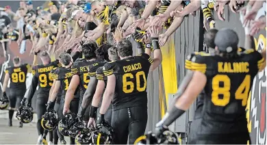  ??  ?? CATHIE COWARD THE HAMILTON SPECTATOR FILE PHOTO
It’s beginning to look more and more like we won’t be seeing any of this at Tim Hortons Field in 2020.