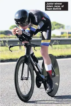  ??  ?? Junior winner Adam Jarps of Team Bottrill