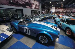  ?? ALLEN J. SCHABEN/LOS ANGELES TIMES ?? Detail of a CSX7000 series continuati­on 1964 Shelby FIA Cobra and Shelby Legendary Cars in Irvine.