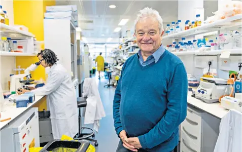  ??  ?? Fully equipped: Sir Paul Nurse at the world-beating Francis Crick Institute