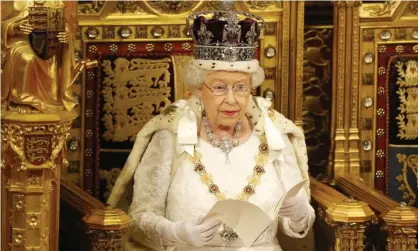  ?? Photograph: Alastair Grant/AP ?? The Queen at the state opening of parliament in 2016.