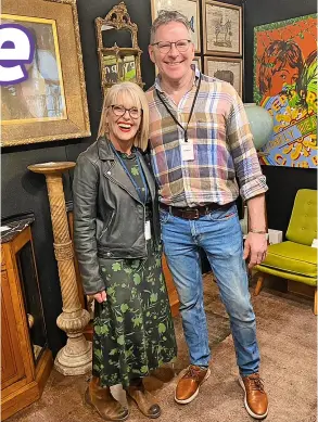  ?? Photo: Ludgate House Antiques ?? Nicki and Ralph Retallack save favourite pieces to bring to Bath Decorative Antiques Fair