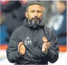  ??  ?? Derek McInnes.