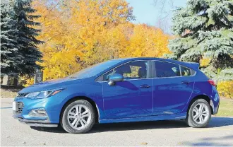  ?? GRAEME FLETCHER, DRIVING ?? The 2017 Chevrolet Cruze Hatchback.