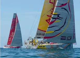  ?? Supplied photo ?? Volvo Ocean Race champions-elect Ador will race all-out for a final podium place. —