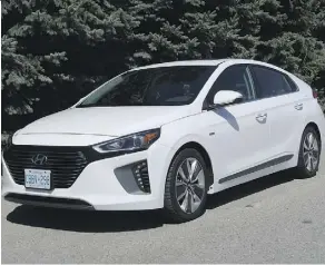  ?? JIL MCINTOSH/DRIVING ?? The ’17 Hyundai Ioniq Hybrid could use tweaking.