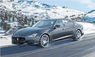  ?? MASERATI ?? The engines are the centrepiec­e of the Maserati Quattropor­te, with the eight-cylinder allowing for a 4.7-second sprint to highway speeds, and a top speed in excess of 305 kilometres/hour.